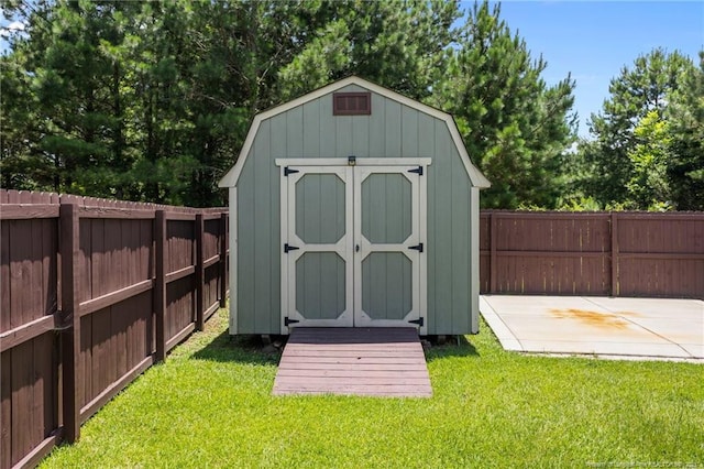 6204 Yorkie Ct, Stedman, NC 28391 - view of shed featuring a fenced backyard