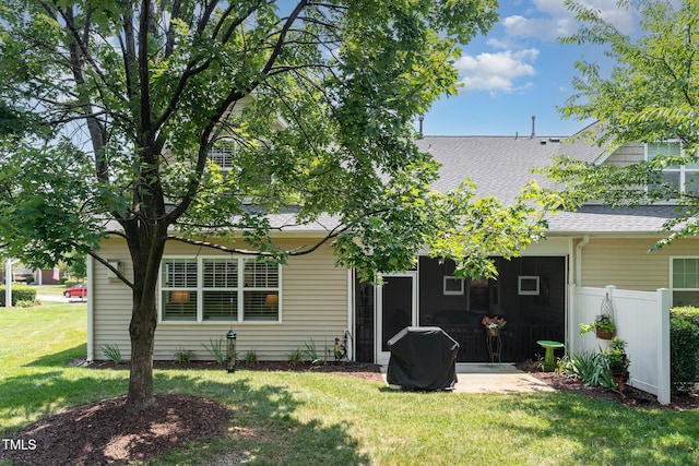 5030 Homeplace Dr, Apex, NC 27539 - back of property featuring a shingled roof
