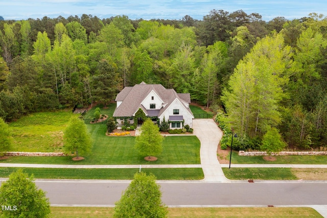 5040 Shakori Trl, Durham, NC 27707 - view of subject property with a forest