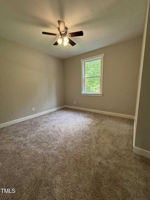 1119 Sagamore Dr, Louisburg, NC 27549 - empty room featuring a ceiling fan and carpet flooring