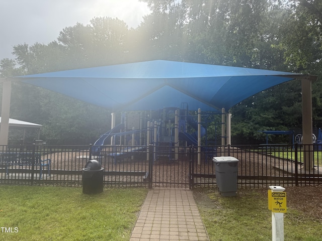 241 Commons Dr, Holly Springs, NC 27540 - view of community featuring a playground