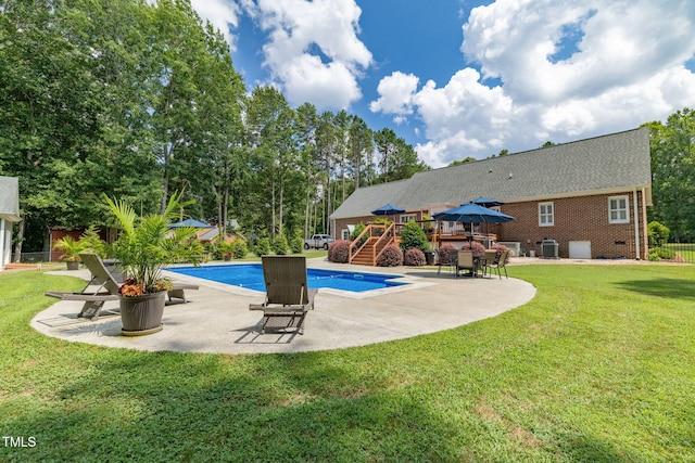 4135 Somerset Dr, Oxford, NC 27565 - outdoor pool featuring a patio area, a gazebo, and stairway