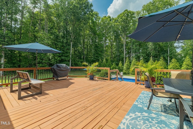 4135 Somerset Dr, Oxford, NC 27565 - deck with a grill