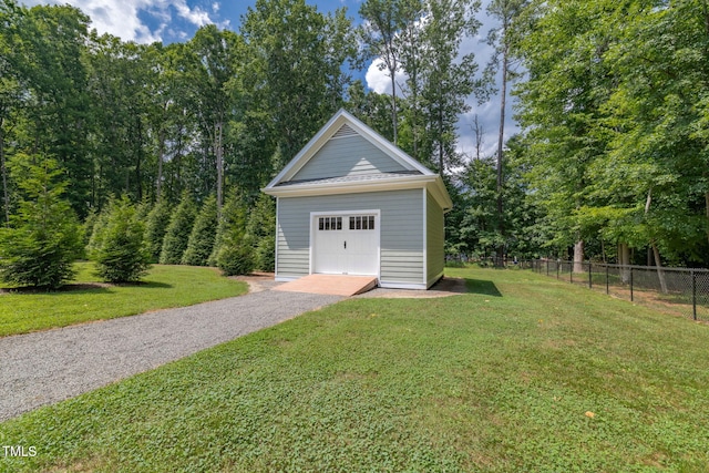 4135 Somerset Dr, Oxford, NC 27565 - detached garage featuring driveway