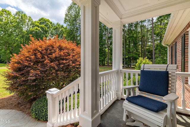 4135 Somerset Dr, Oxford, NC 27565 - view of covered porch