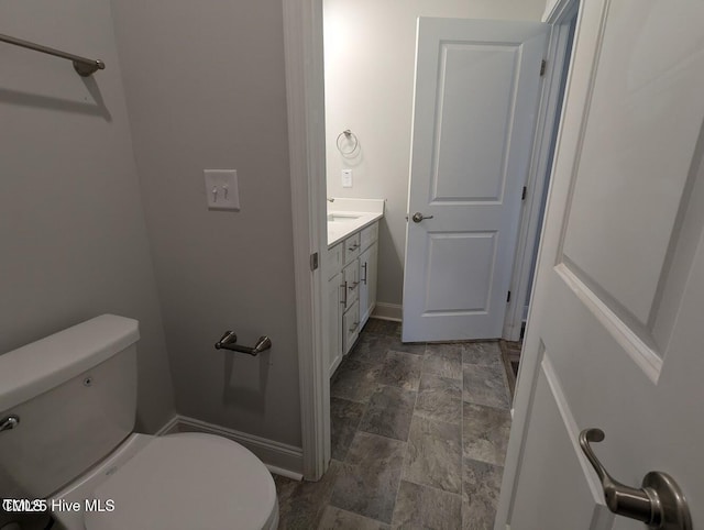 5677 Red Oak Battleboro Rd Lot 3, Battleboro, NC 27809 - bathroom featuring stone finish floors and vanity