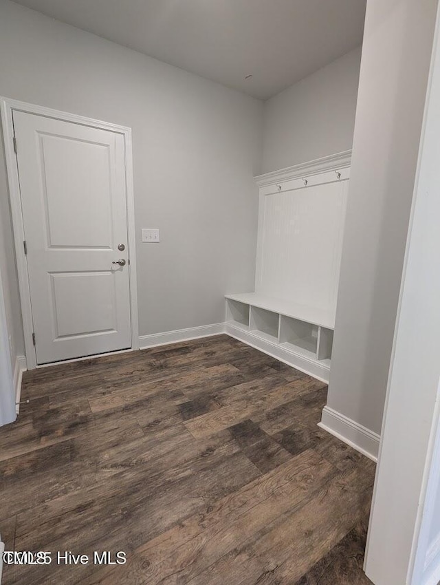 5677 Red Oak Battleboro Rd Lot 3, Battleboro, NC 27809 - mudroom with dark wood-style flooring and baseboards