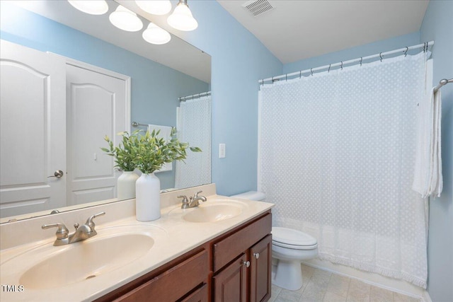 2021 Patapsco Dr, Apex, NC 27523 - full bath featuring double vanity and shower / bathtub combination with curtain