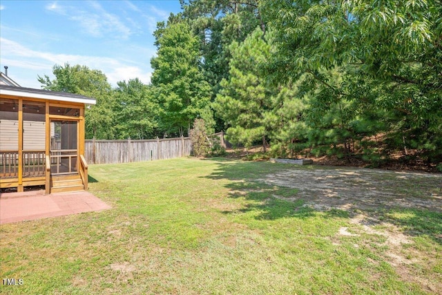 2021 Patapsco Dr, Apex, NC 27523 - view of yard featuring a sunroom
