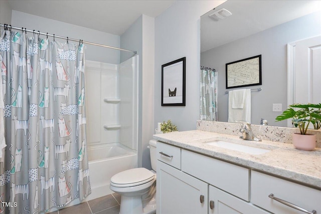 1119 Latitude Dr, Durham, NC 27713 - bathroom featuring vanity, tile patterned floors, and shower / bath combo with shower curtain