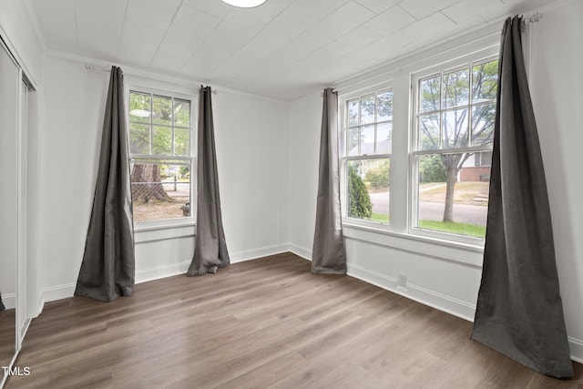 919 College Cir N, Wilson, NC 27893 - spare room with plenty of natural light, light wood finished floors, and ornamental molding