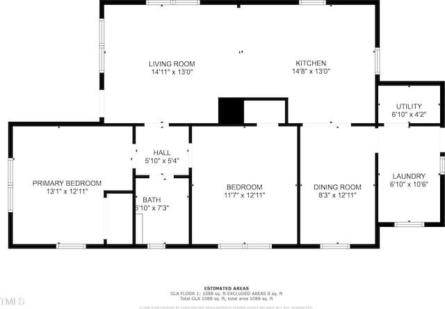 919 College Cir N, Wilson, NC 27893 - view of home floor plan