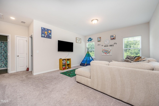 3922 Cross Timber Ln, Raleigh, NC 27603 - carpeted living area with plenty of natural light