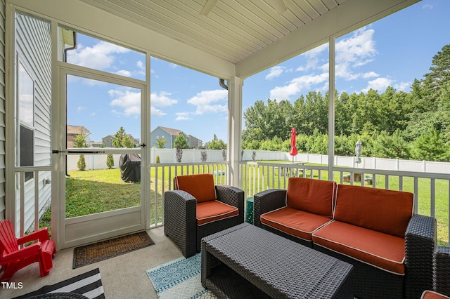3922 Cross Timber Ln, Raleigh, NC 27603 - sunroom / solarium with an outdoor hangout area and healthy amount of natural light