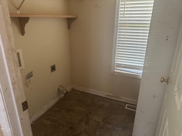 165 Cambridge Elm Dr, Clayton, NC 27520 - washroom with hookup for an electric dryer and baseboards