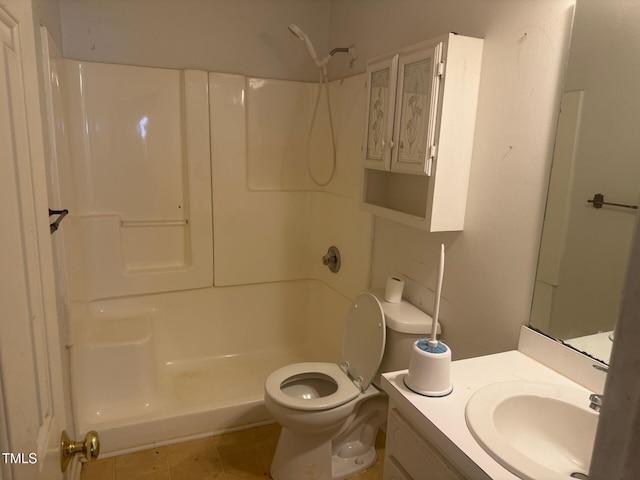 165 Cambridge Elm Dr, Clayton, NC 27520 - full bathroom with vanity, tile patterned floors, and a shower