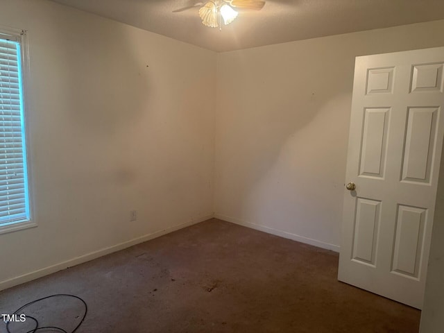 165 Cambridge Elm Dr, Clayton, NC 27520 - carpeted empty room with a ceiling fan and baseboards