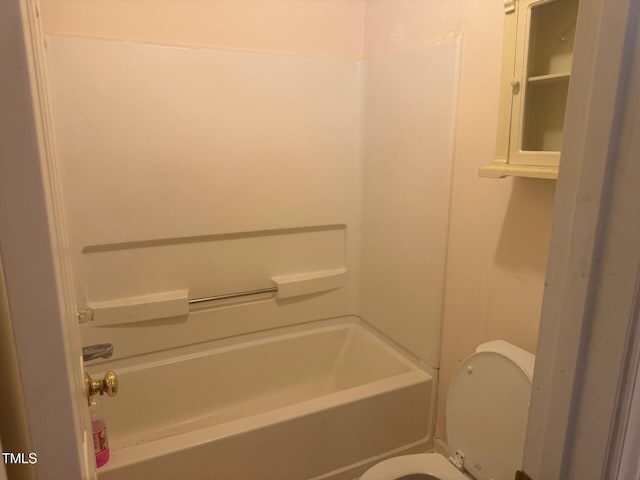 165 Cambridge Elm Dr, Clayton, NC 27520 - bathroom with toilet and shower / washtub combination
