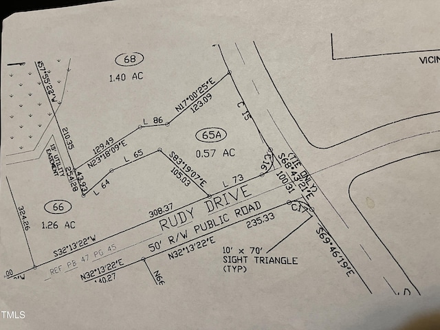 619 Rudy Dr, Clayton, NC 27520 - survey map / technical document