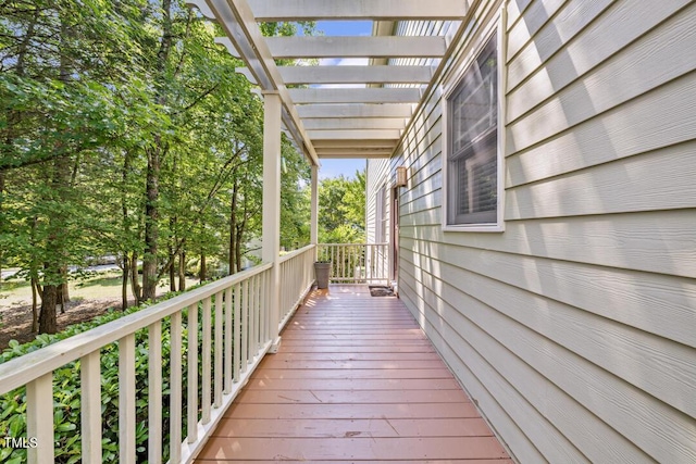 203 Bluefield Rd, Chapel Hill, NC 27517 - wooden terrace featuring a pergola