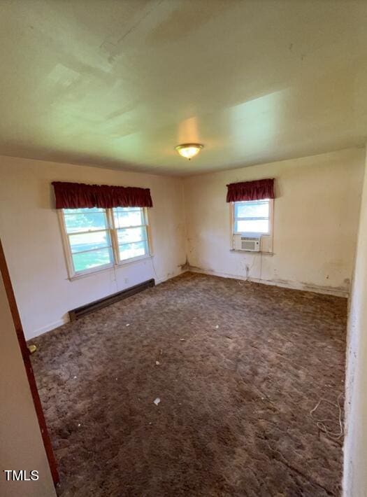 2035 Simpkins Rd, Raleigh, NC 27603 - carpeted spare room with baseboard heating and cooling unit