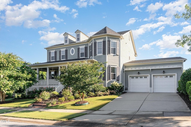 1501 Heritage Reserve Ct, Wake Forest, NC 27587 - view of front of house featuring concrete driveway, an attached garage, and a front lawn