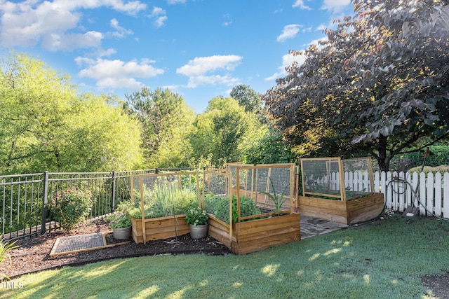 1501 Heritage Reserve Ct, Wake Forest, NC 27587 - view of yard with a vegetable garden