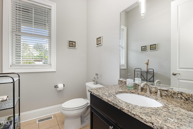 1501 Heritage Reserve Ct, Wake Forest, NC 27587 - half bathroom with tile patterned flooring and vanity