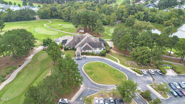1501 Heritage Reserve Ct, Wake Forest, NC 27587 - aerial view of property and surrounding area featuring a golf course