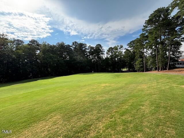 10733 Round Brook Cir, Raleigh, NC 27617 - view of green lawn featuring view of golf course and view of scattered trees