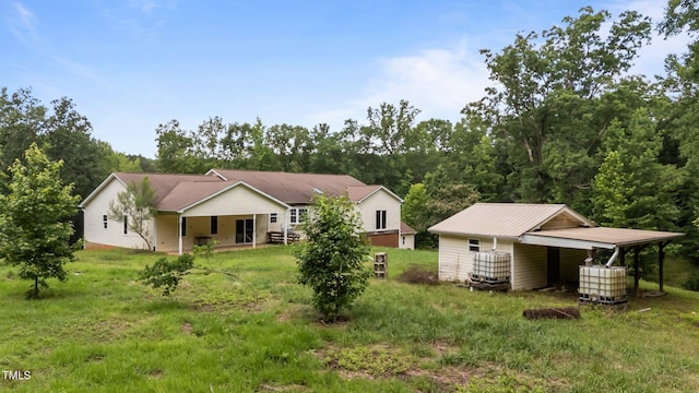 129 Shaman Dr, Louisburg, NC 27549 - view of front of home featuring a detached carport