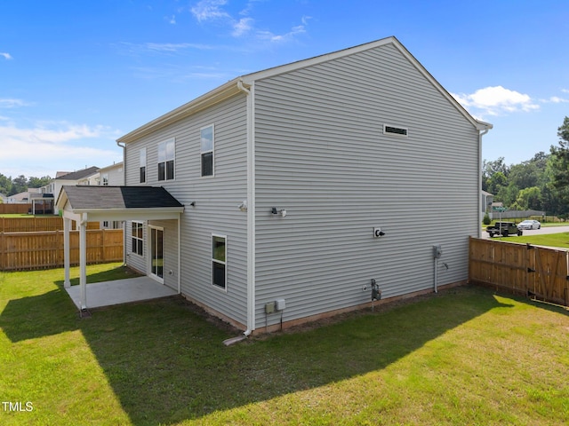 5404 Rutledgeville Ln, Knightdale, NC 27545 - back of property with a patio and a fenced backyard