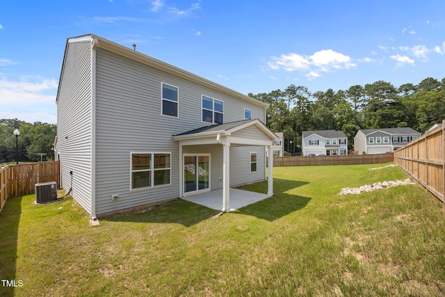 5404 Rutledgeville Ln, Knightdale, NC 27545 - back of house with a patio and a fenced backyard