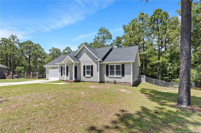 3326 Donnett Dr, Spring Lake, NC 28390 - ranch-style home featuring a garage, crawl space, and driveway