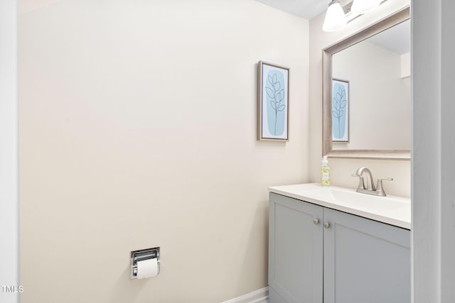 4316 American Dr, Durham, NC 27705 - bathroom featuring vanity and baseboards