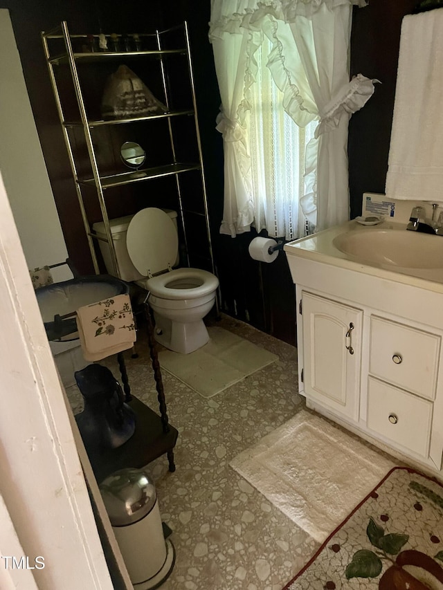 930 Rand St, Smithfield, NC 27577 - bathroom with vanity and tile patterned floors