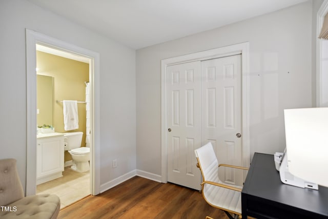 4104 Earl Grey Ct, Raleigh, NC 27612 - unfurnished office featuring wood finished floors and baseboards