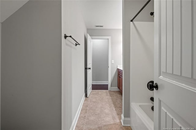 57 Spring Water Ct, Spring Lake, NC 28390 - full bath featuring vanity and tile patterned floors