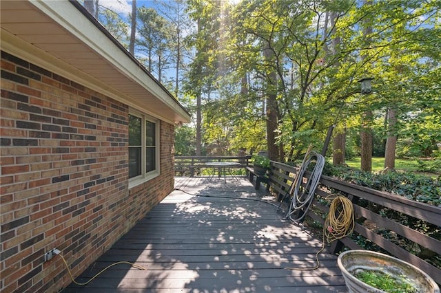 5945 Muscat Rd, Hope Mills, NC 28348 - view of wooden terrace