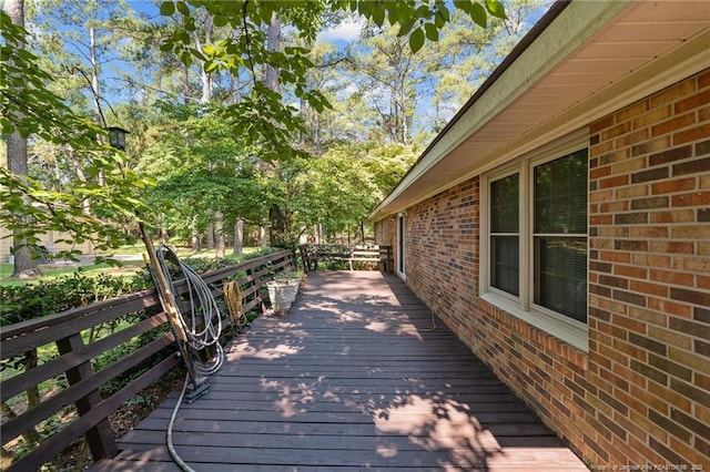 5945 Muscat Rd, Hope Mills, NC 28348 - view of wooden deck