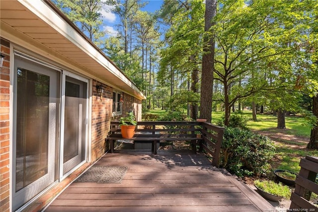 5945 Muscat Rd, Hope Mills, NC 28348 - view of wooden deck