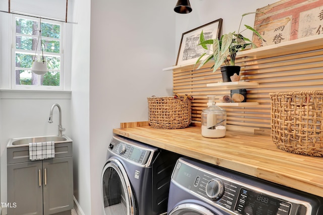 5004 Sunset Forest Cir, Holly Springs, NC 27540 - washroom with separate washer and dryer and cabinet space