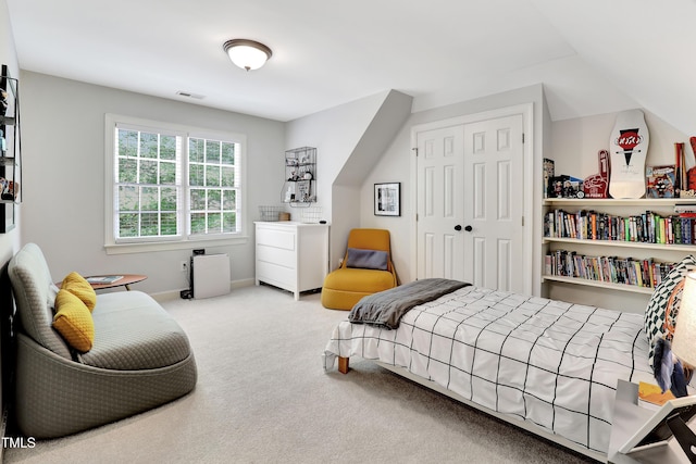 5004 Sunset Forest Cir, Holly Springs, NC 27540 - bedroom with carpet floors and a closet
