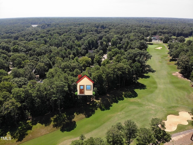 5004 Sunset Forest Cir, Holly Springs, NC 27540 - aerial view of a golf course and a heavily wooded area