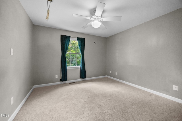 270 Ballard Pruitt Rd, Franklinton, NC 27525 - carpeted spare room with ceiling fan and baseboards