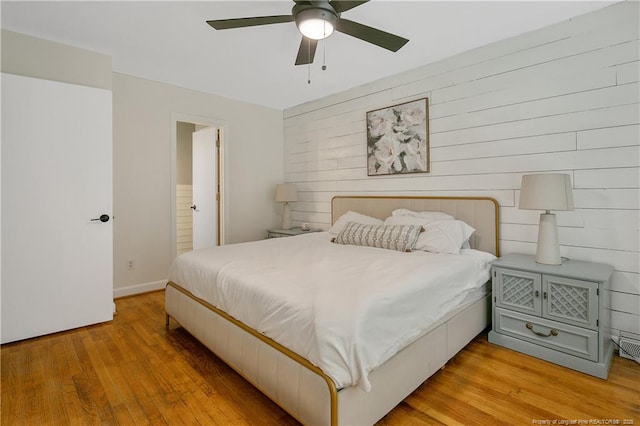 1828 Notre Dame Pl, Fayetteville, NC 28304 - bedroom featuring light wood-type flooring and ceiling fan