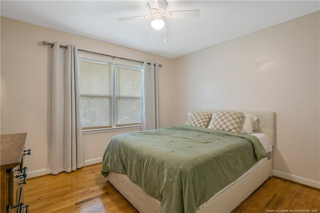 1828 Notre Dame Pl, Fayetteville, NC 28304 - bedroom featuring light wood-type flooring and ceiling fan