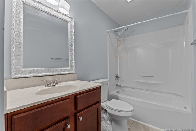 521 Fawn Ct, Fayetteville, NC 28303 - full bath with vanity, tub / shower combination, and tile patterned floors