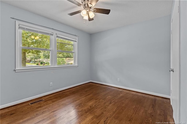 521 Fawn Ct, Fayetteville, NC 28303 - empty room featuring wood finished floors and ceiling fan