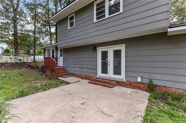 521 Fawn Ct, Fayetteville, NC 28303 - back of house featuring a patio and french doors